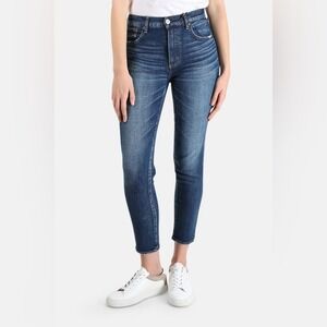 Moussy Vintage Cameron Jeans Women's Size 25 Mid Rise Cigarette‎ Blue Japanese